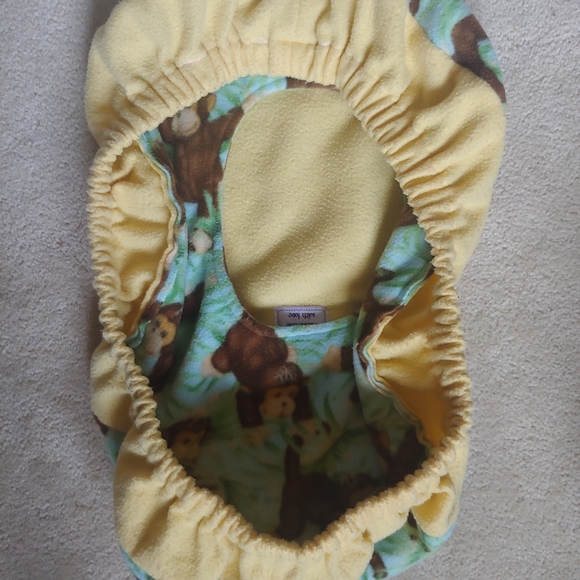 Handmade (with love) Monkey Carseat Cover - Picture 6 of 6